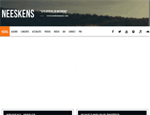 Tablet Screenshot of neeskensmusic.com